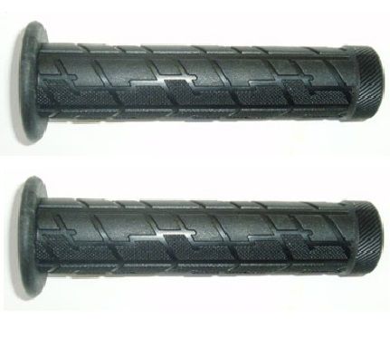 Grips, BMX, Kraton rubber, w/flange, 125mm, closed end type