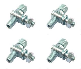 BRAKE CABLE ADJUSTING SET - M5, Steel, SILVER (Bag of 4) barrel