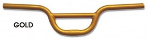 Handle Bar, "RETROSPECT", Urban/Fixie, 560mm, GOLD (Bar Bore 25.4)  (Rise 100mm)