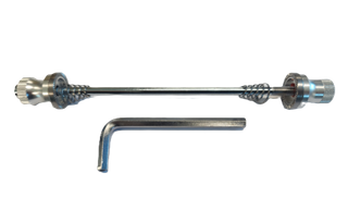 SKEWER - Front, Allen Key Type, 128mm, Silver