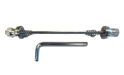 160mm - Front Safety Silver Skewer. Allen Key Type