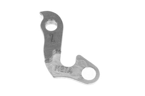 META CNC DERAILLEUR HANGER  - Model 2, Material 6061 T651 Aviation Aluminium, CNC Machined, Silver, Marin