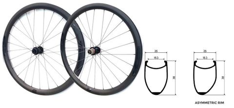 Wheelset CARBON 700c Novatec R3- CENTRE LOCK DISC (38mm Deep Clincher Rim F&R ). (Shim 11 speed Body) R: 142 x 12mm Thru. F: 100 x 12mm Thru