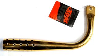 CA009MTMUFFLER TAPERED GOLD - WITH HOLES