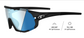 SLEDGE | Matte Black - Clarion Blue Fototec