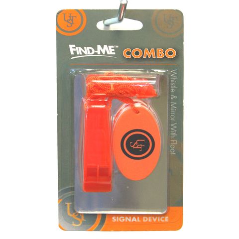 FIND-ME COMBO WHISTLE & MIRROR W/ FLOAT