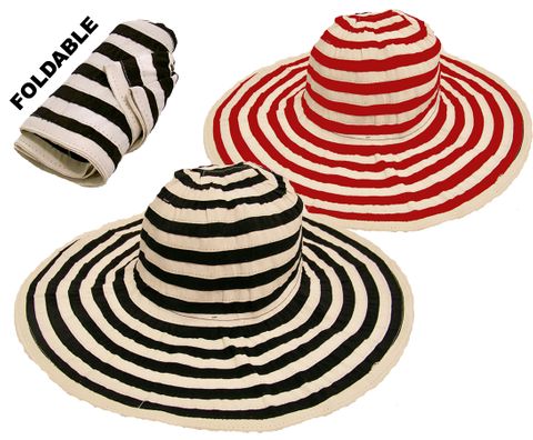 FOLDABLE BEACH HAT ASST. COLORS