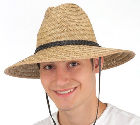 **WSL** WIDE BRIM STRAW SAFARI HAT WITH CORD