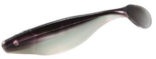 4" SASSY SHAD PEARL/BLACK 100PK