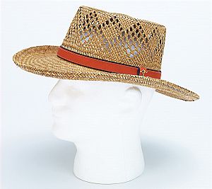 GAMBLER HAT W/LEATHERETTE BAND