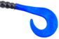 6" PHENOM WORM BLACK/BLUE TAIL 20PK