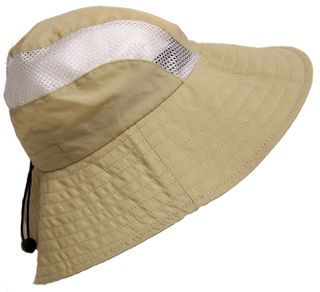 LADIES FITTED HAT W/VENTED SIDES KHAKI