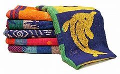 27"X54" JACQUARD PRINT TOWEL 9 LB