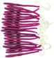 6" PHENOM WORM PURPLE/WHITE TAIL 20PK