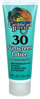 4 OZ CARIBBEAN BREEZE SUNSCREEN LOTION SPF 30