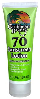 4 OZ CARIBBEAN BREEZE SUNSCREEN LOTION SPF 70