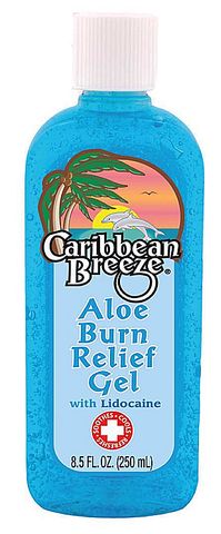 8.5 OZ CARIBBEAN BREEZE ALOE BURN RELIEF GEL W/LIDOCAINE