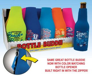 BOTTLE BUDDIE BEACH PATTERNS KOOZIE