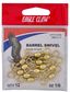 1/0 BRASS BARREL SWIVEL 12PK   12PK/BX