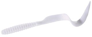 6" TWISTER TAIL WHITE 20PK