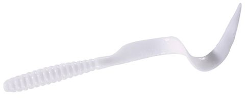 6" TWISTER TAIL WHITE 20PK