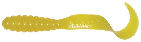 3" MEENY TAIL GRUB YELLOW 20PK