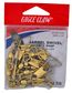 2/0 BRASS BARREL SWIVEL W/SAFETY SNAP 12PK   12PK/BX