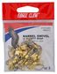 #3 BRASS BARREL SWIVEL W/SAFETY SNAP 12PK   12PK/BX