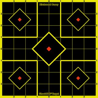 8" SQUARE SHOOT-N-C REACTIVE TARGETS 6PK