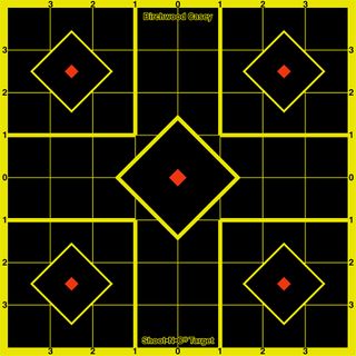 8" SQUARE SHOOT-N-C REACTIVE TARGETS 6PK