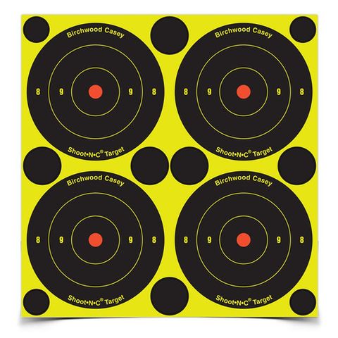 3" ROUND SHOOT-N-C REACTIVE TARGETS 48 PER SHEET 12PK