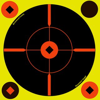 8" ROUND SHOOT-N-C SIGHT-IN REACTIVE TARGETS 6PK