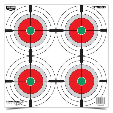 12" EZE-SCORER ROUND MULTI-BULLSEYE TARGETS 13PK