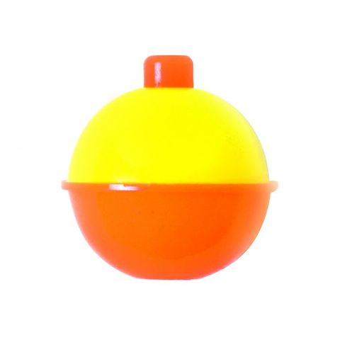 2" YELLOW & ORANGE PLASTIC BOBBERS 50PK