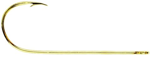 **WSL** #6 GOLD ABERDEEN HOOKS 12PK