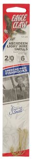 2/0 GOLD ABERDEEN SNELLS LIGHT WIRE 6PK