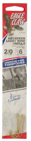 2/0 GOLD ABERDEEN SNELLS LIGHT WIRE 6PK