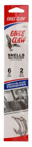 #2 BRONZE BAITHOLDER SNELLS 6PK