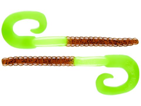 7" POWER WORM PUMPKIN/CHART 13PK