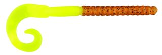 7" POWER WORM PUMPKIN/CHART 13PK
