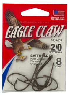 2/0 BRONZE BAITHOLDER HOOK 8PK