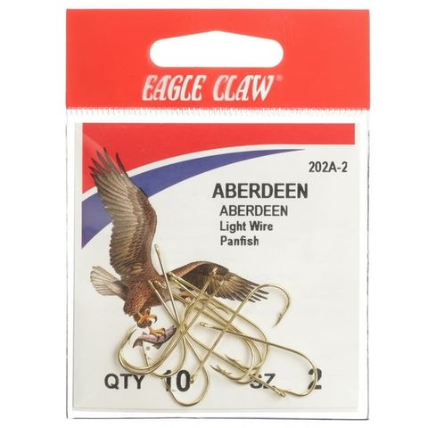 #2 GOLD ABERDEEN HOOK 10PK