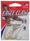 2/0 GOLD ABERDEEN HOOK 8PK