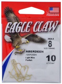 #8 GOLD ABERDEEN HOOK 10PK