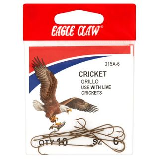 #6 BRONZE CRICKET HOOKS 10PK