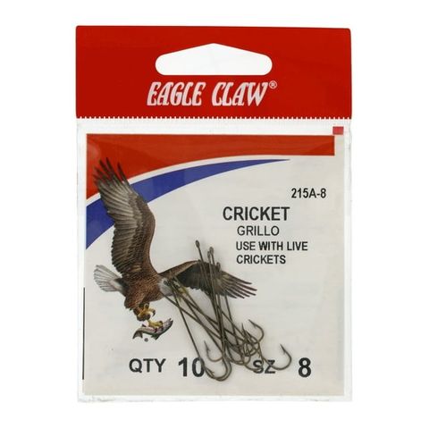 #8 BRONZE CRICKET HOOKS 10PK