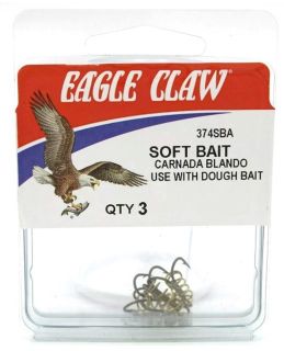 #10 BRONZE SOFT BAIT DOBY TREBLE HOOKS 3PK