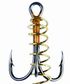 #10 BRONZE SOFT BAIT DOBY TREBLE HOOKS 3PK