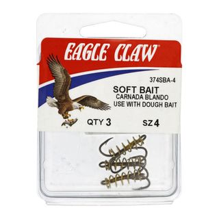 #4 BRONZE SOFT BAIT DOBY TREBLE HOOKS 3PK