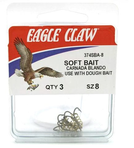 #8 BRONZE SOFT BAIT DOBY TREBLE HOOKS 3PK